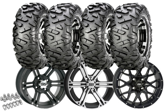 Hjulsats 12" Aluminiumfälg + Maxxis Bighorn 26" Däck